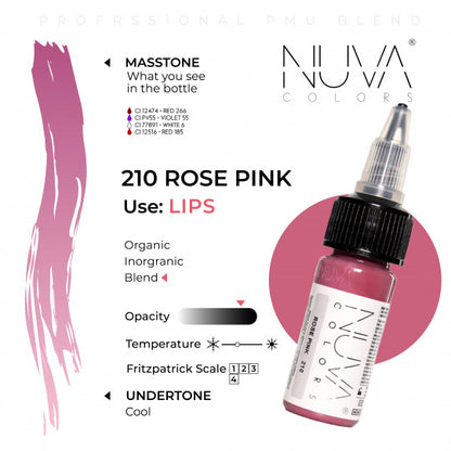 Nuva Colors 210 Rose Pink 15ml (1/2oz)