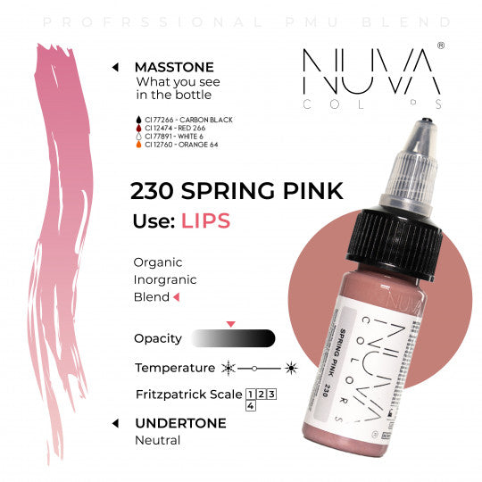 Nuva Colors 230 Spring Pink 15ml (1/2oz)