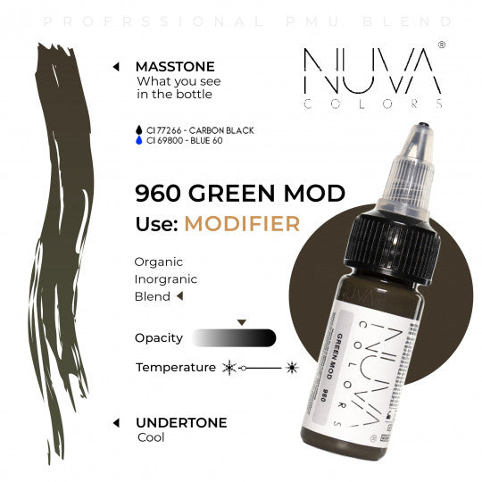 Nuva Colors 960 Modifier Green 15ml (1/2oz)