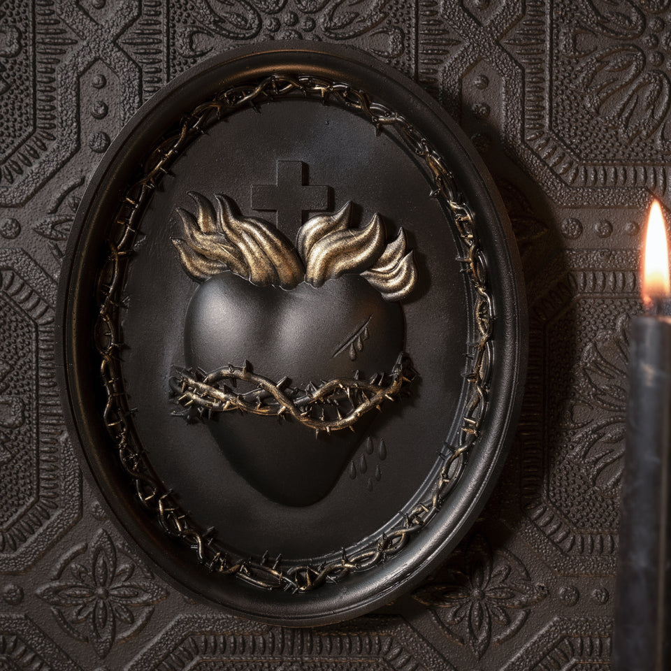 Sacred Heart Wall Plaque- Thorns Edition