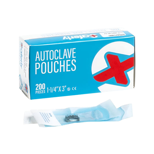 Saferly Sterilisation Self Seal Pouches 1 1/4" x 3" (32mm x 75mm)