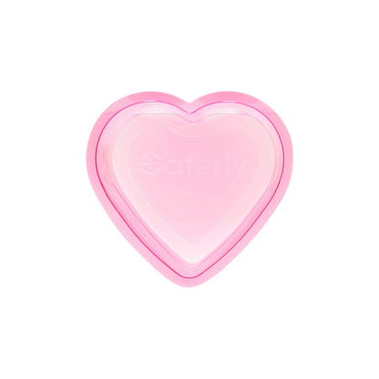 Saferly Heart Shaped Rinse Cups Pink 150ml x 50