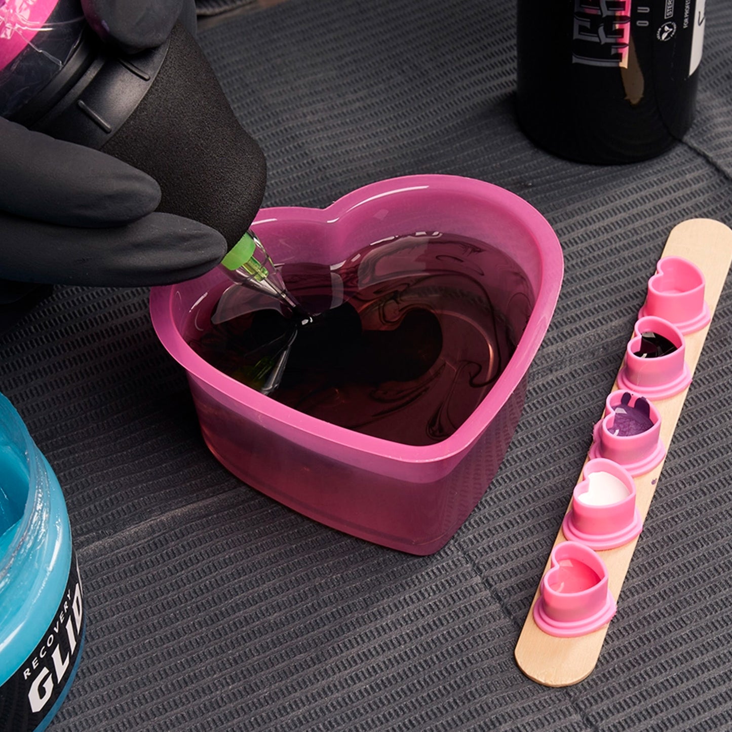 Saferly Heart Shaped Rinse Cups Pink 150ml x 50