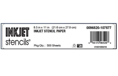 InkJet Stencil Paper 8.5 x11" (A4) 500 sheets