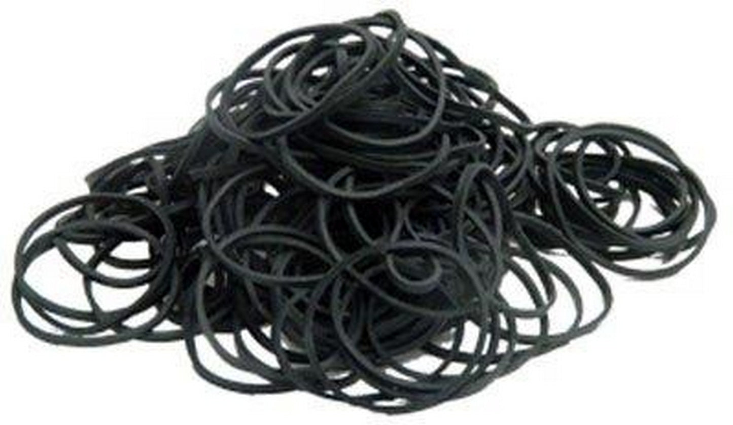 Rubber Bands Black 100pcs