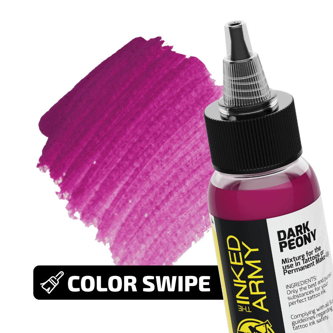 The Inked Army Tattoo Colour Dark Peony