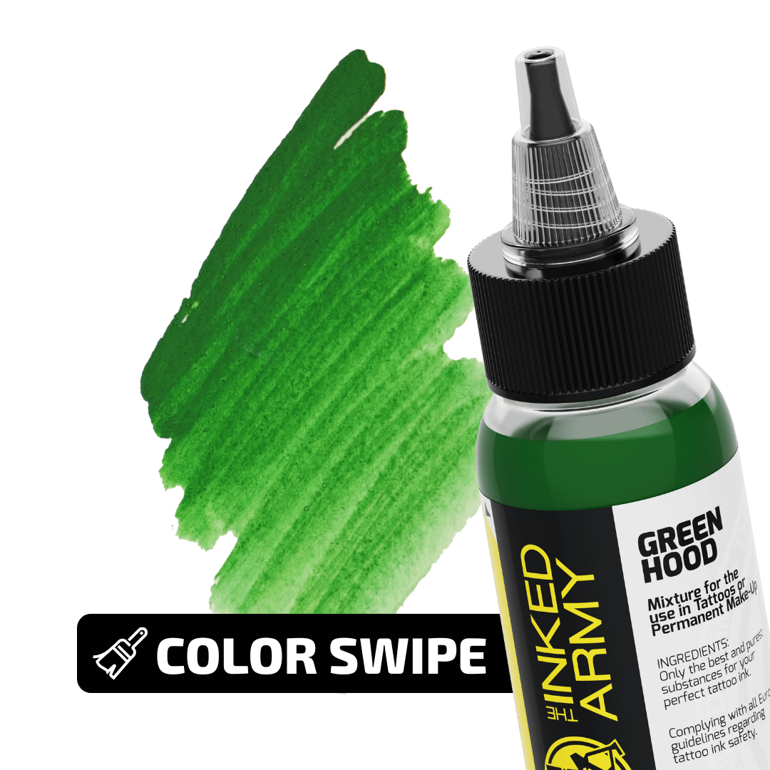 The Inked Army Tattoo Colour Green Hood