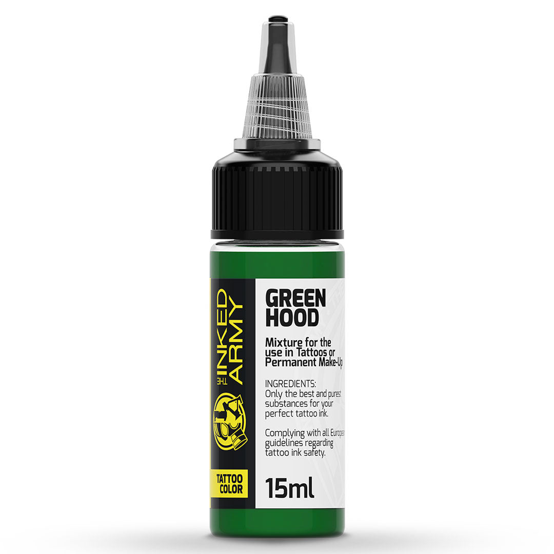 The Inked Army Tattoo Colour Green Hood