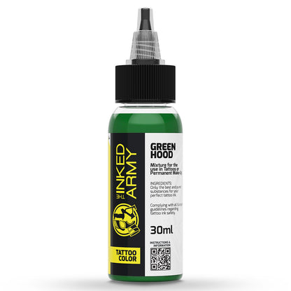 The Inked Army Tattoo Colour Green Hood