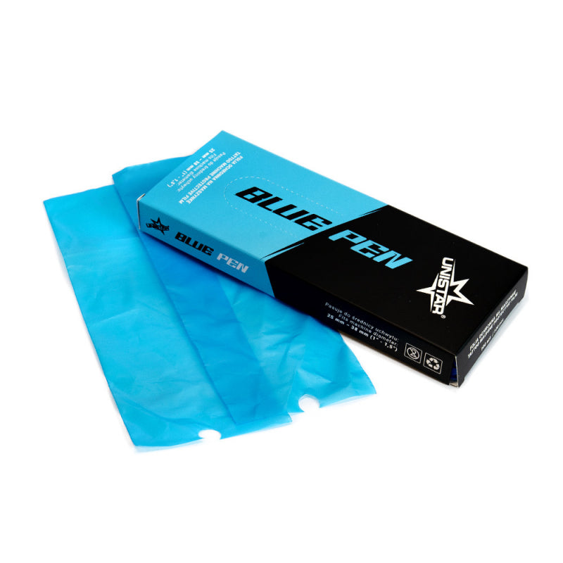 Unistar Blue Pen - Large Pen Covers (100)