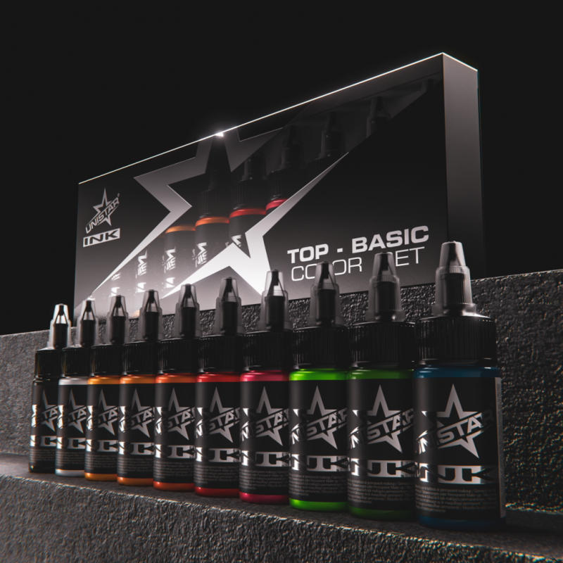 Unistar Ink Top Basic Color Set 10x30ml