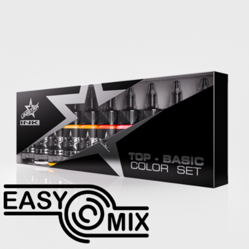 Unistar Ink Top Basic Color Set 10x30ml