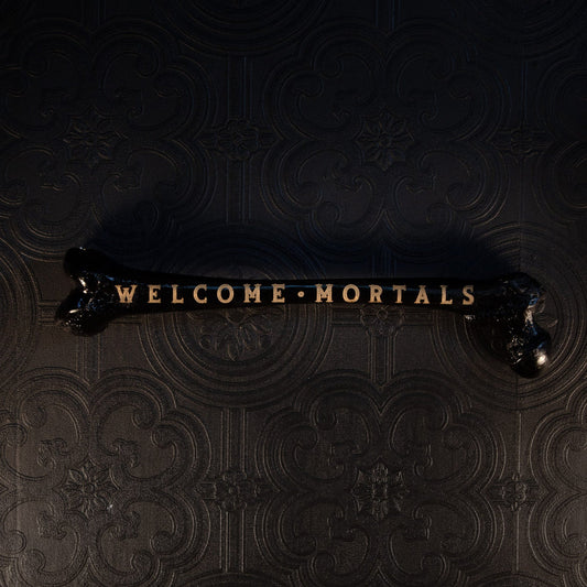 Welcome Mortals- Engraved Femur Bone