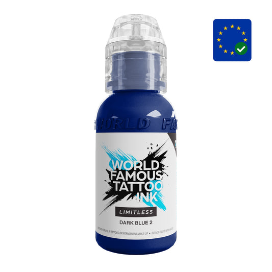 World Famous Limitless Tattoo Ink Dark Blue 2 V2 (30ml)