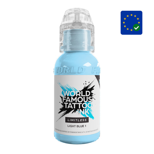 World Famous Limitless Tattoo Ink Light Blue 1 V2 (30ml)