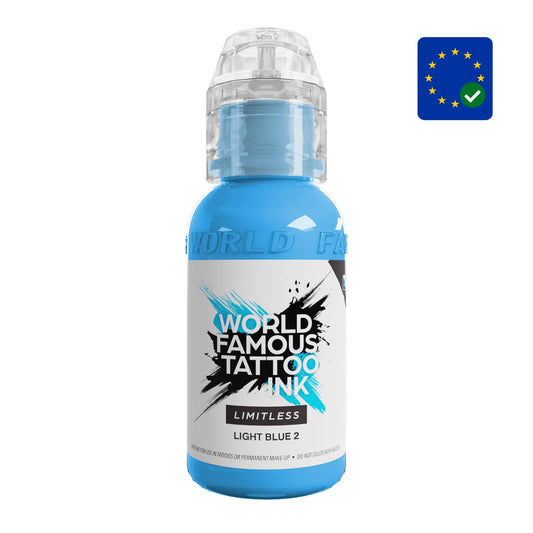 World Famous Limitless Tattoo Ink Light Blue 2 V2 (30ml)