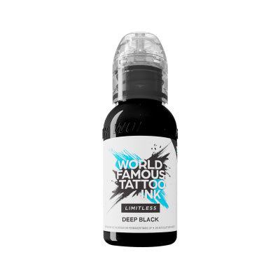 World Famous Limitless Tattoo Ink Deep Black (30ml)