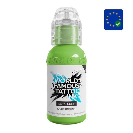 World Famous Limitless Tattoo Ink Light Green 1 V2 (30ml)