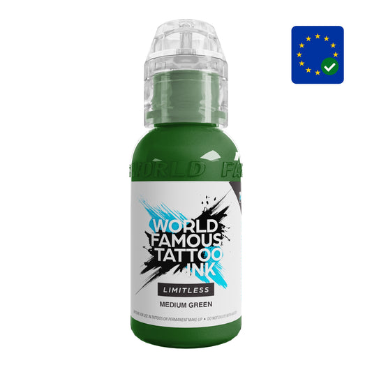 World Famous Limitless Tattoo Ink Medium Green 1 V2 (30ml)