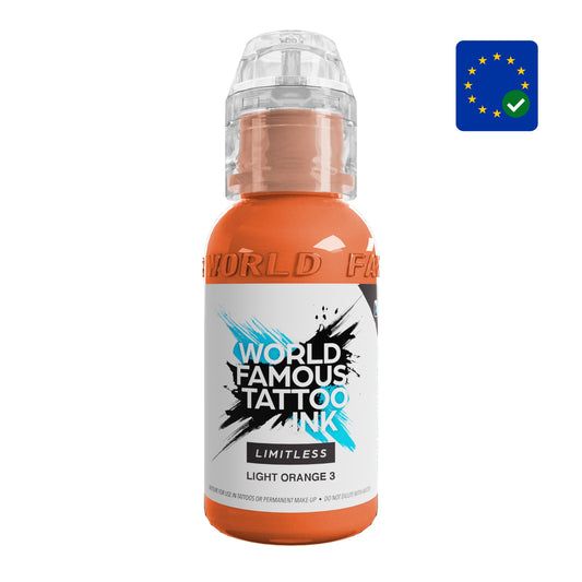 World Famous Limitless Tattoo Ink Light Orange 3 (30ml)