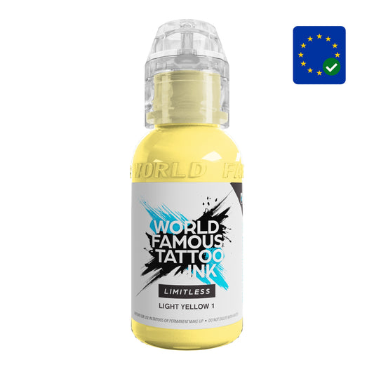 World Famous Limitless Tattoo Ink Light Yellow 1 (30ml)